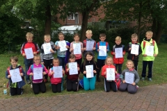 Sponsorenlauf Urkunden Klasse 3a